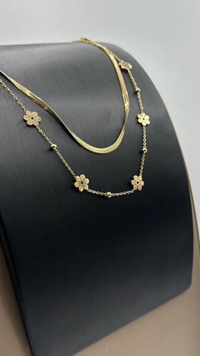 سلسال نسائي انيق مصنوع من الستانلس ستيل المقاوم لل...