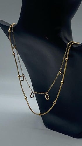 سلسال نسائي انيق مصنوع من الستانلس ستيل المقاوم لل...