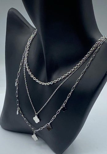 سلسال نسائي انيق مصنوع من الستانلس ستيل المقاوم لل...