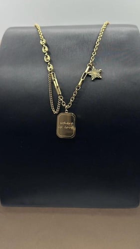 سلسال نسائي انيق مصنوع من الستانلس ستيل المقاوم لل...