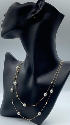 سلسال نسائي انيق مصنوع من الستانلس ستيل المقاوم لل...