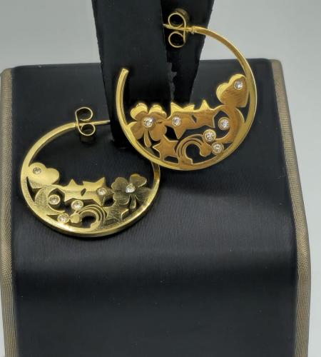 حلق نسائي أنيق مصنوع من الستانلس ستيل عالي الجودة,...