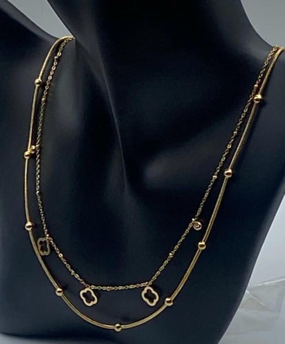 سلسال نسائي انيق مصنوع من الستانلس ستيل المقاوم لل...