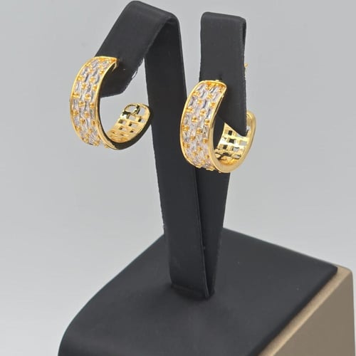 حلق نسائي Zircon Stone أنيق بتصميمه العصري والراقي...