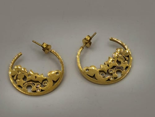 حلق نسائي أنيق مصنوع من الستانلس ستيل عالي الجودة,...