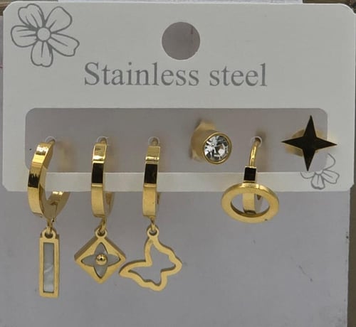 حلق نسائي أنيق مصنوع من الستانلس ستيل عالي الجودة,...