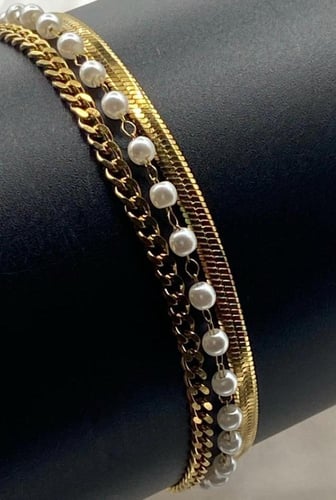 إسواره نسائية أنيقة مصنوعه من الستانلس ستيل عالي ا...