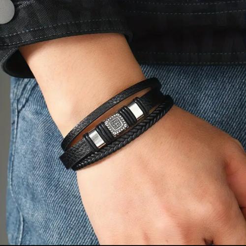 مجموعة وحدة من الأساور للرجالي