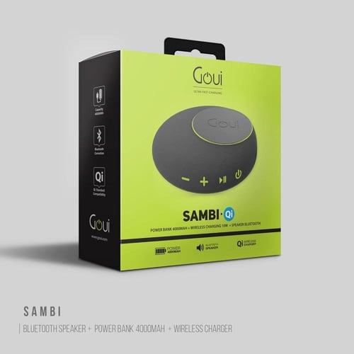 قوي | مكبر صوت متعدد الوظائف مع شاحن لاسلكي وباور...