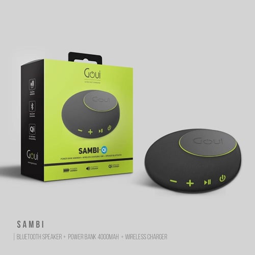 قوي | مكبر صوت متعدد الوظائف مع شاحن لاسلكي وباور...