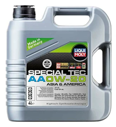 Fully synthetic Liqui Moly TEC AA 0W20 engine oil...