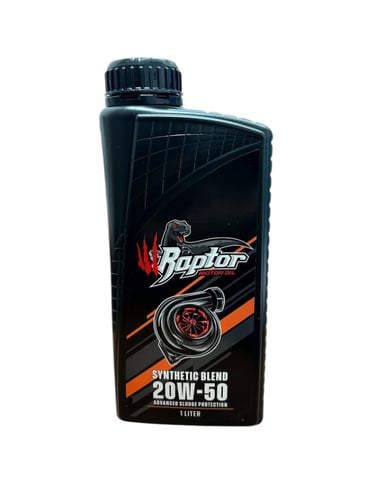 Raptor engine oil 20W50 semi-synthetic 1 liter