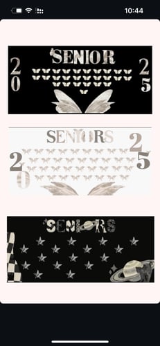 لوحة التخرج مقاس 200*90