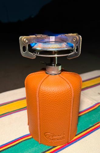 موقد مع جلدة جراب اغصان مع دبة غاز 450g