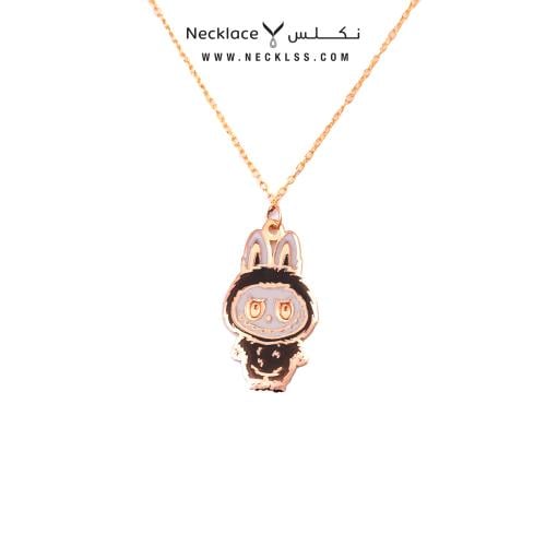 قلادة لابوبو ذهب عيار 21 (NC.5638BK)