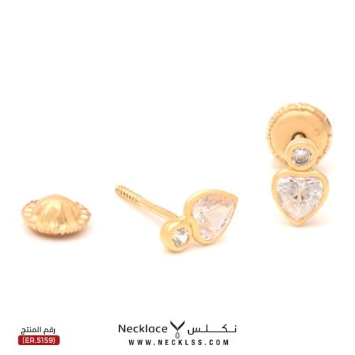 حلق ذهب اطفال طبي عيار 18 (ER.5159)