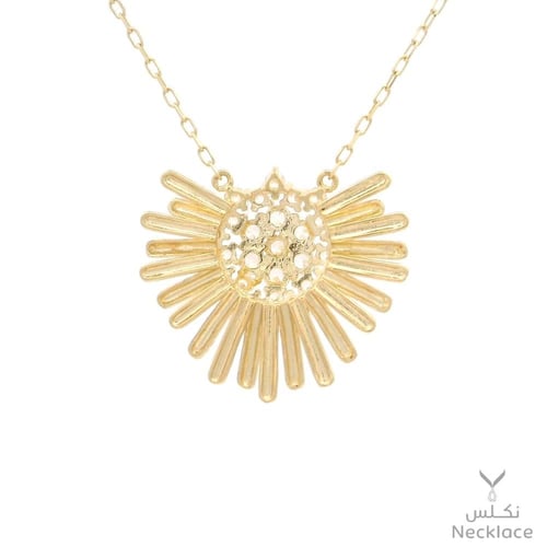 قلادة الطاووس ذهب عيار 18 (NC.5684)
