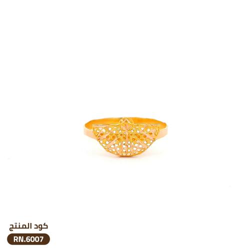خاتم شبكي ذهب عيار 21 (RN.6007)