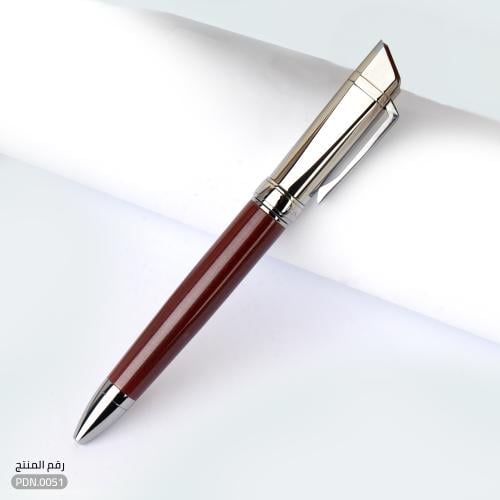 قلم لاين عنابي وفضي أنيق (PDN.0051)
