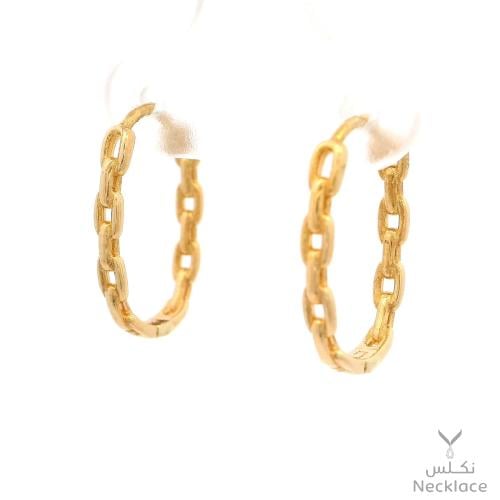 حلق ذهب عيار 18 (ER.5386)