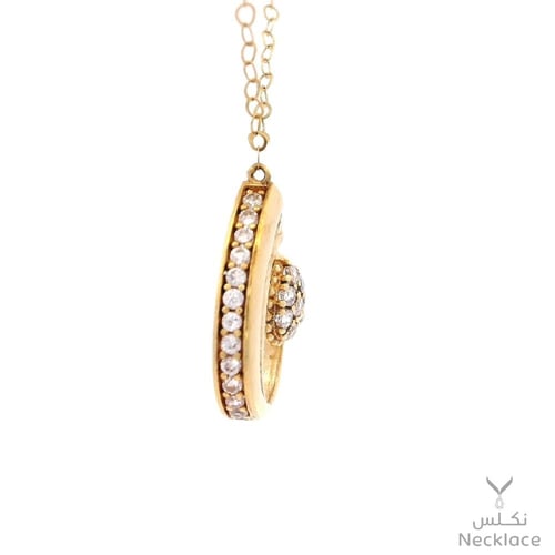 قلادة بفصوص لامعة ذهب عيار 18 (NCD.0013)
