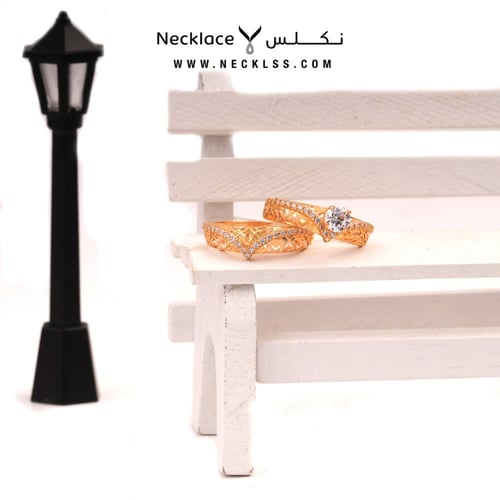 خاتم ذهب عيار21 لازوردي (RNLZ.0246)