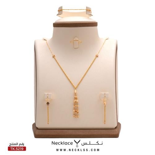 طقم ذهب عيار 21 (TK.5219)