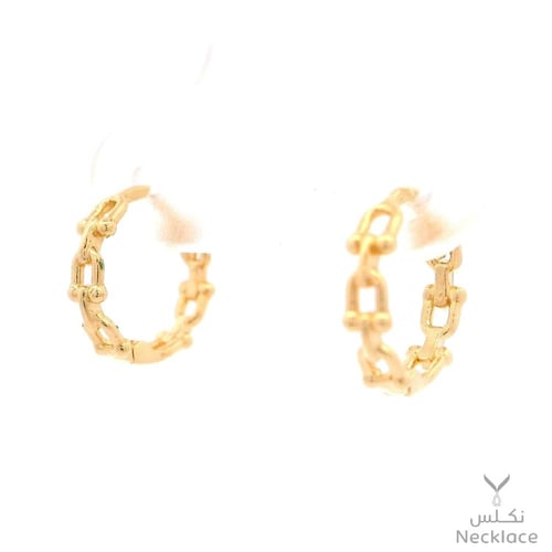 حلق ذهب عيار 18 (ER.5335)