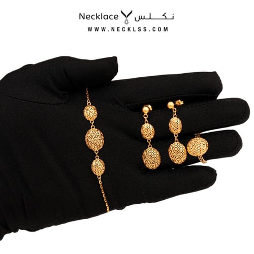 طقم ذهب عيار 21 أنيق (TKAF-A.5023)