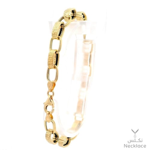 سوارة ذهب عيار 18 بتصميم حلقات متشابكة(SW.5549)