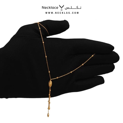 سبحة ذهب تصميم ناعم للنساء عيار 21 (NC.5768)