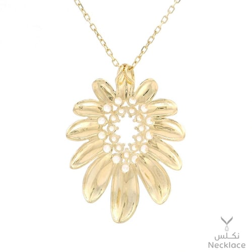 قلادة بفصوص أنيقة ذهب عيار 18 (NC.5682)