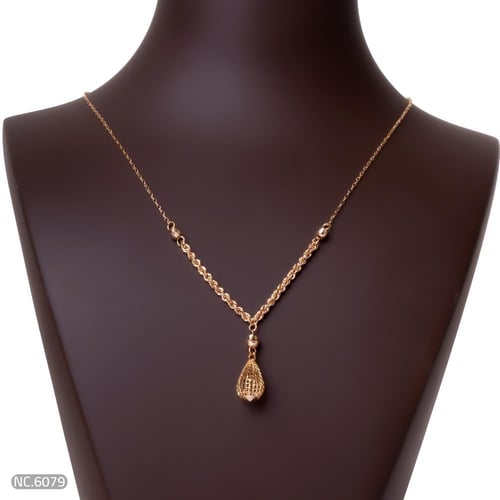 قلادة ذهب عيار 21 أنيقة تفاصيل تهمس بالفخامة (NC.6...