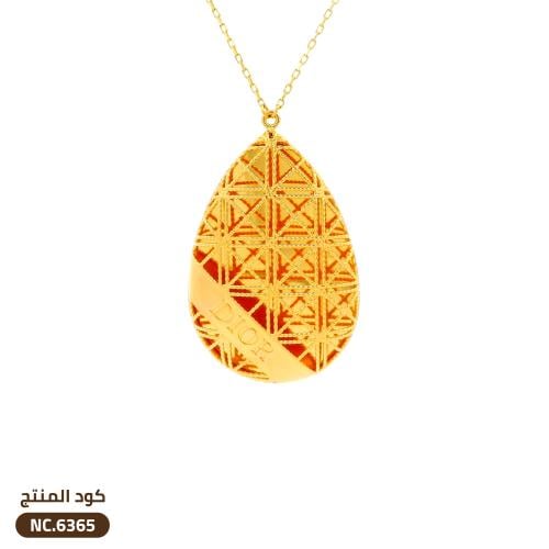 قلادة ديور ذهب عيار 21 (NC.6365)
