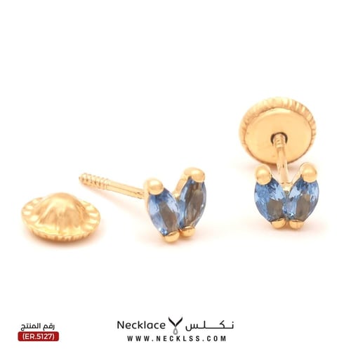 حلق ذهب اطفال طبي عيار 18 (ER.5127)