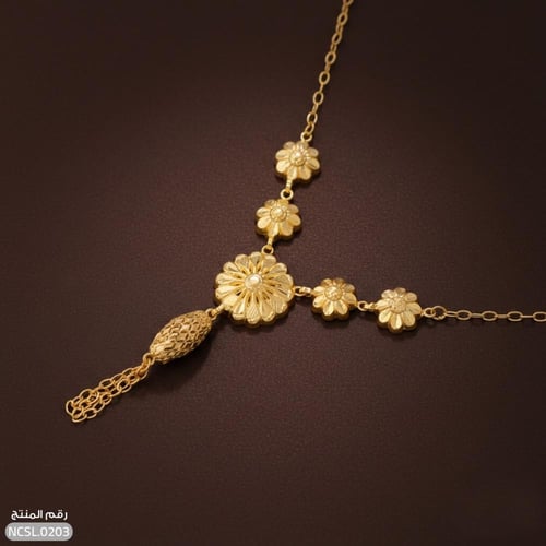 قلادة كرسي جابر تصميم الاناناسة فضة عيار 925 فاخرة...