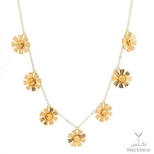 قلادة ذهب عصرية ناعمة عيار 21 (NC.5386)