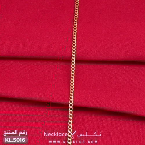 خلخال ذهب مبروم وناعم عيار 18 (KL.5015)