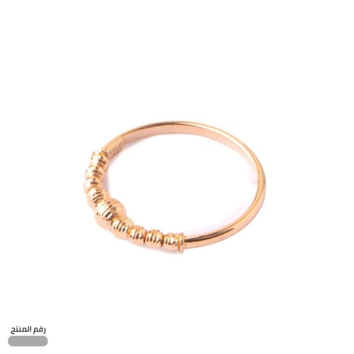 طقم ذهب عيار 21 تصميم كرات ذهبية فريد (TK.5295)