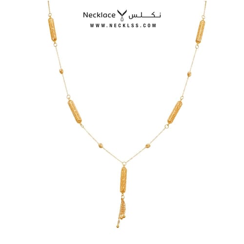 سبحة ذهب بتصميم أنيق عيار 21 (NC.5728)