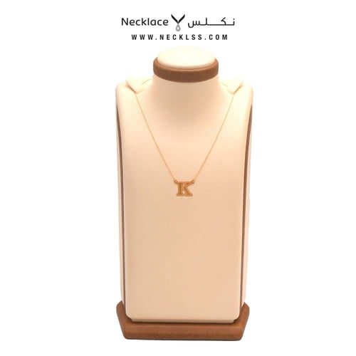 قلادة صمم حرفك الخاص فخمة ذهب عيار 21 (NC.5787)