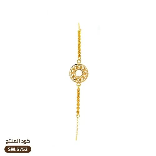 سوار دائري مبروم ذهب عيار 21(SW.5752)