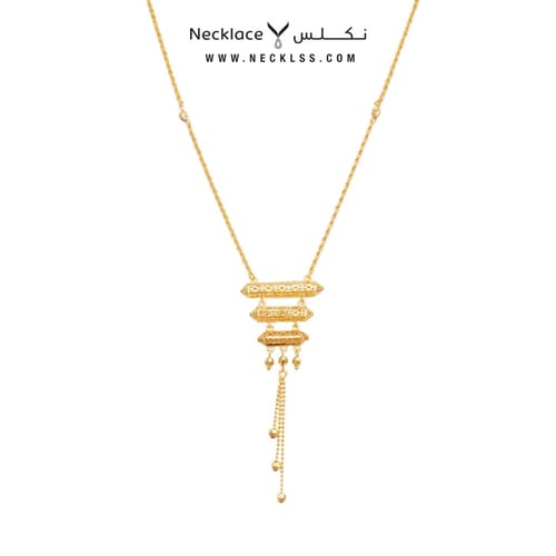 سبحة ذهب بتصميم فاخر عيار 21 (NC.5752)
