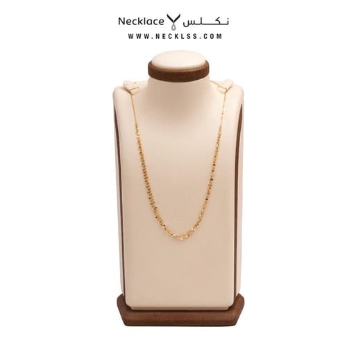 قلادة ذهب عيار 18 سر الأناقة البسيطة (NC.5713)