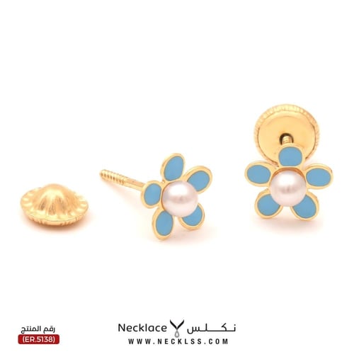 حلق ذهب اطفال طبي عيار 18 (ER.5138)