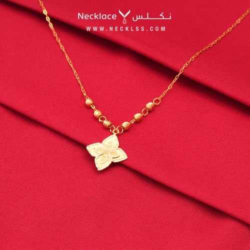 قلادة ذهب عيار 21 أنيقة (NC.1434)