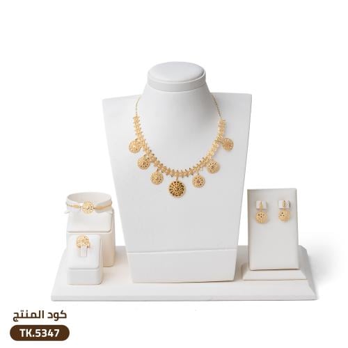 طقم فخم ذهب عيار 21 (TK.5347)