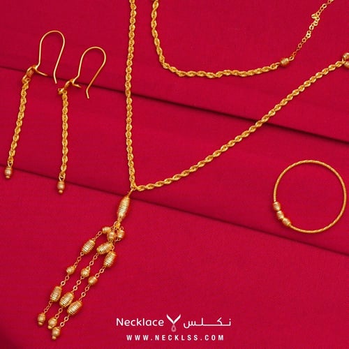 طقم ذهب عيار 21 (TK.5219)