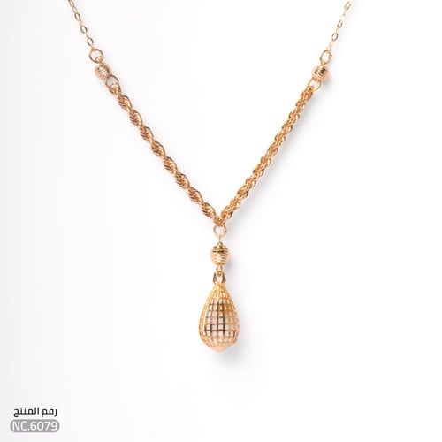 قلادة ذهب عيار 21 أنيقة تفاصيل تهمس بالفخامة (NC.6...