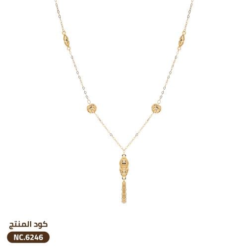سبحة تصميم كرات ذهب عيار 21 (NC.6246)